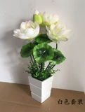 Симуляция лотоса набор Juanhua Fake Flower Seven -Color Lotus Lotus Lily Anti -Real Flower для буддийской гостиной размещенные декоративные цветы