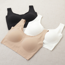  One-piece incognito sports underwear womens rimless bra thin breathable gathered breast vest bandeau bra