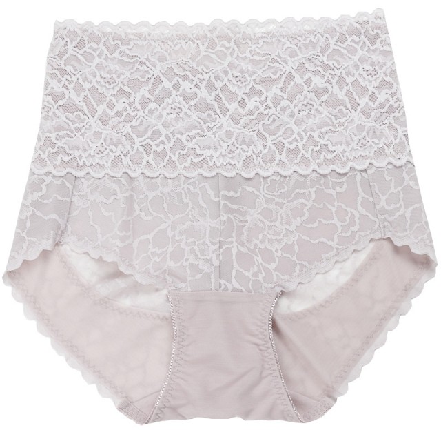 Lace Sexy ແອວສູງ Tummy ຄວບຄຸມ panties ແມ່ຍິງ Summer ບາງໆຫຼັງເກີດລູກ Shaping Waist Shaping Bondage Pants Hip Lifting Tummy Pants