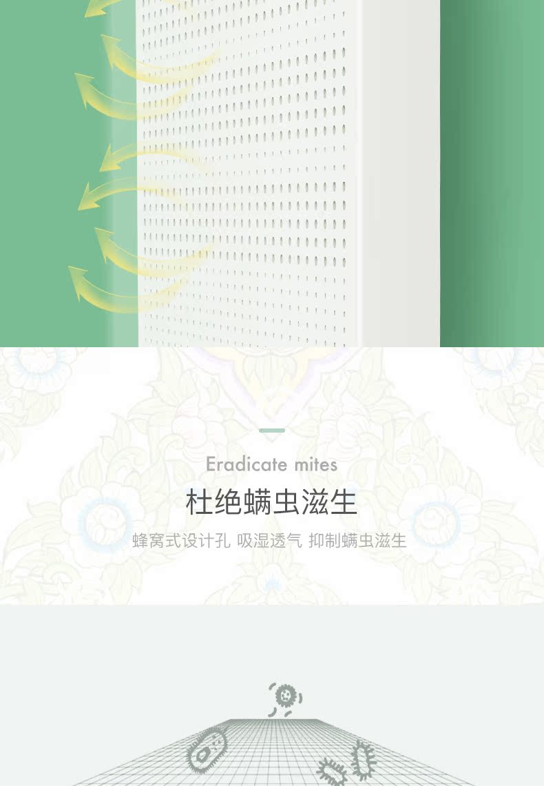 Nệm cao su THRidel Nệm cao su tự nhiên tùy chỉnh Thái Lan Nệm gỗ sồi nhập khẩu 褥 Giường đôi 1,8 mét nệm cao su giá rẻ