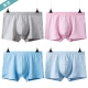 Mèo người đàn ông đồ lót cotton boxer quần đùi ngắn quần đùi boxer quần đùi trẻ phương thức trẻ em trai rắn màu quần đùi thoáng khí - Giữa eo