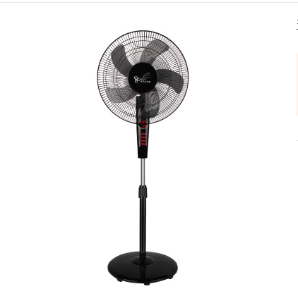 Electric fan floor fan household vertical mechanical pure copper 16-inch five-leaf 2-hour timing big wind shaking head