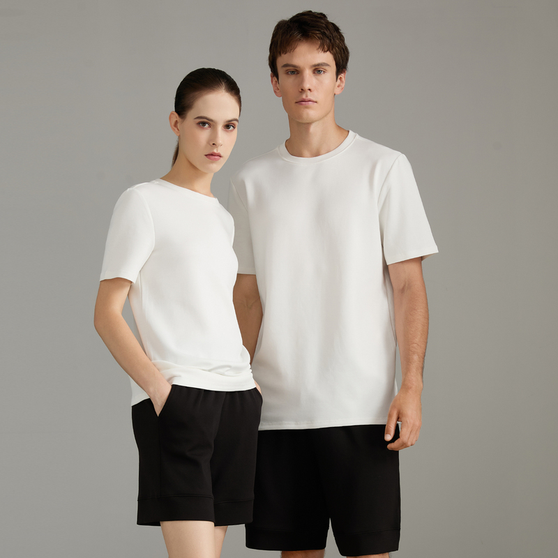 Austrian Imported Ultra-Fine Modal Lycra Spandex Unisex T-Shirt with Air-Cooling Feel t