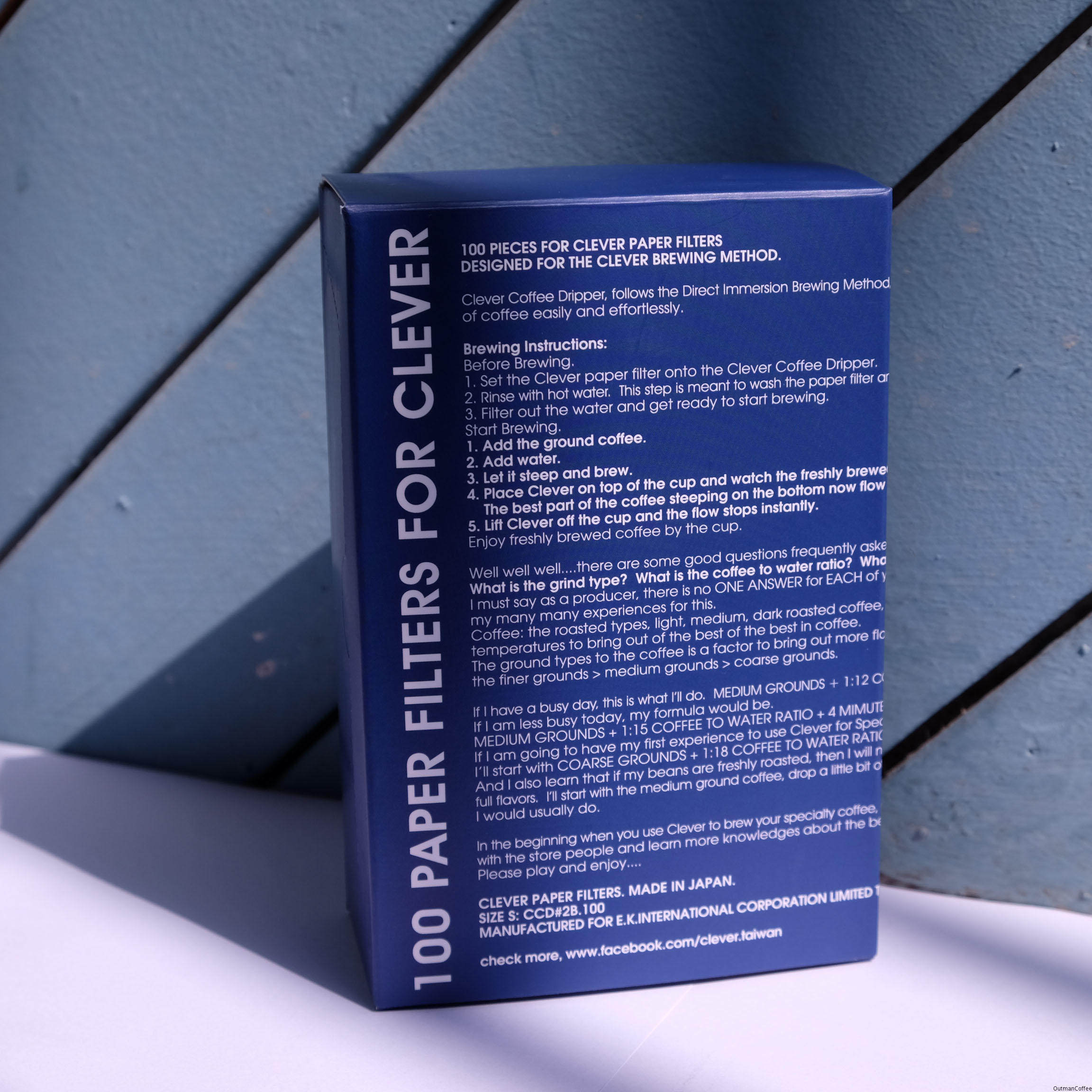 Smart Cup Filter Paper Japanese Original Natural Pulp Food Grade Fast Brewing Dripping Filter Hand Brewing Single Coffee Filter Paper