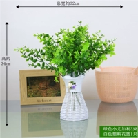 Little Eucalyptus 3 + белая цветочная корзина