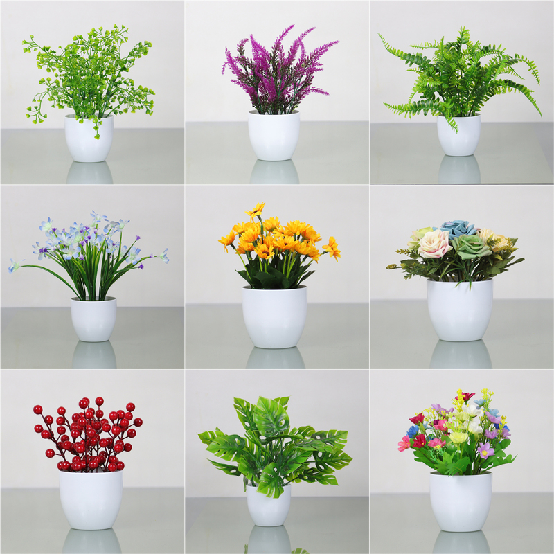 Artificial Green Plant Decoration Small Potted Plants Plastic Flowers Fake Flowers Artificial Floral Set Bonsai Decoration Home Flower Arrangement Potted Plants Artificial Green Plant Decoration Small Potted Plants Plastic Flowers Fake Flowers Artificial Floral Set Bonsai Decoration Home Flower Arrangement Potted Plants