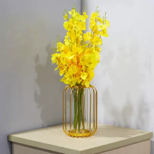 Танцующая орхидея симуляция цветочниц высокий качественный фальшивый цветок