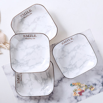 Household ceramic simple disc plate
