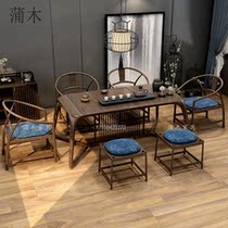 New Chinese Solid Wood Tea Table And Chairs Composition Office Reception Tea Table Minima Modern Zen Imagery Home Tea Table Customised