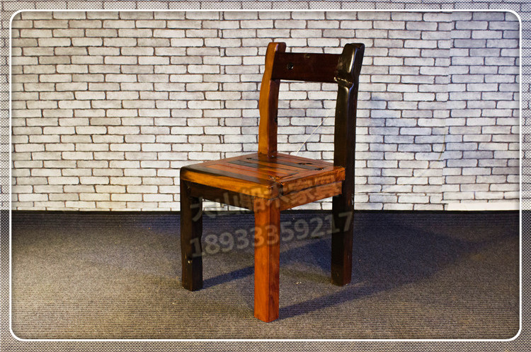 Thuyền cũ đồ gỗ nội thất ghế trà nhỏ ghế khách gỗ đắm bàn trà gỗ và ghế tựa lưng cổ tàu gỗ cổ kungfu ghế trà - Đồ nội thất thiết kế ghế phòng khách