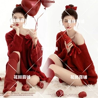 Свитер с бантиком, гетры