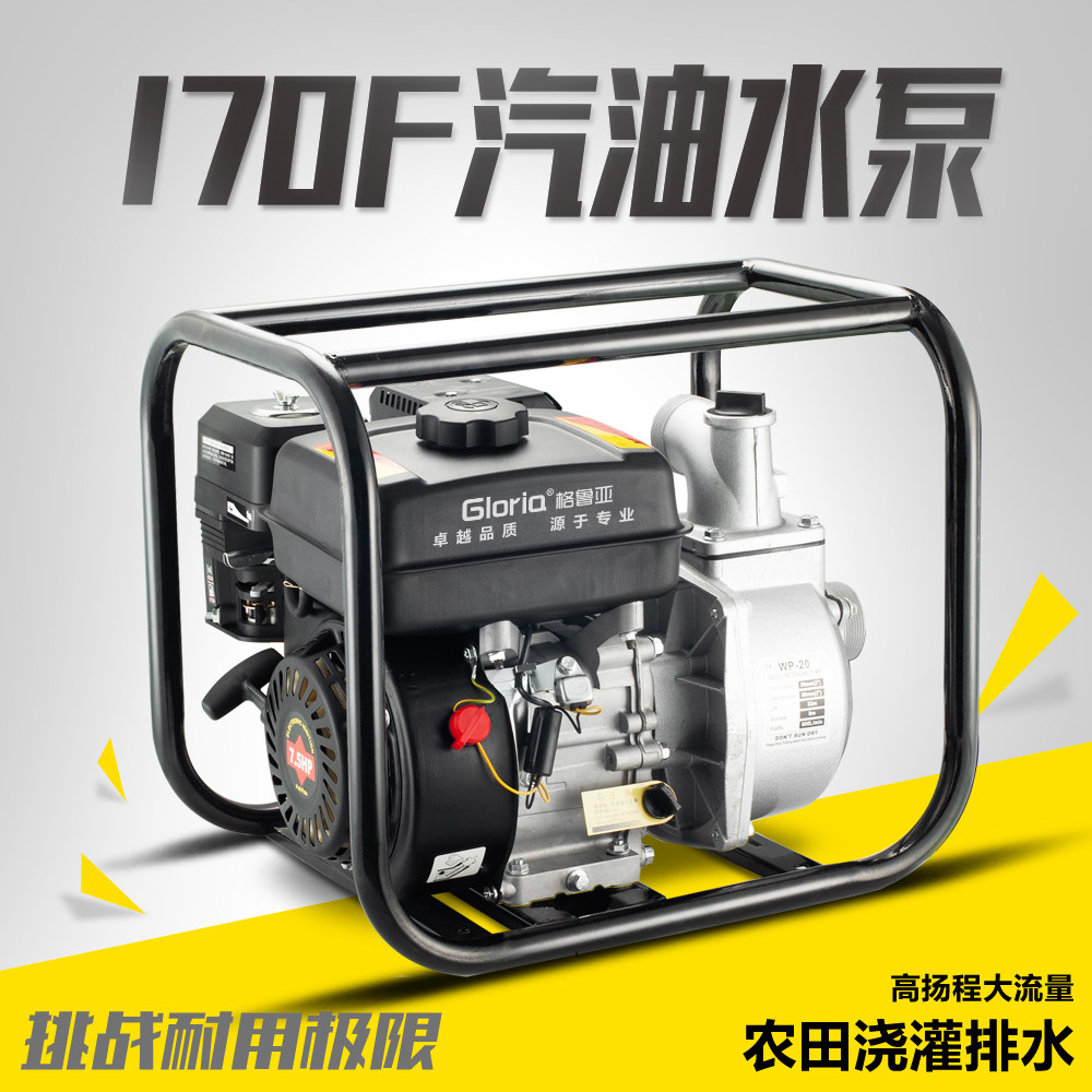 Pumps 2 Inch 3 Inch 4 Inch Diesel Oil Pump High Pressure Fire Self Priming Pump High Lift Stroke Agricultural Irrigation Petrol Engine Water Pump