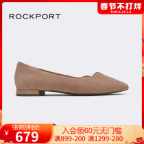 Rockport Lebu 2020 autumn and winter new comfortable one pedal sheep leather lazy shoes women's shoes CI2053