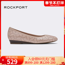 Rockport Lebu Spring and Summer New Business Casual Shoes Fashion Hollow Round Head Wedge Shoes CH9024