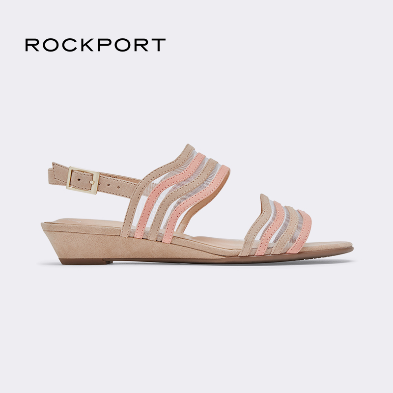 Rockport Music Pace Spring Summer Style Women's Clothing Sandals Fashion Goat Leather Rebound Shock Absorbing Comfort CH9390