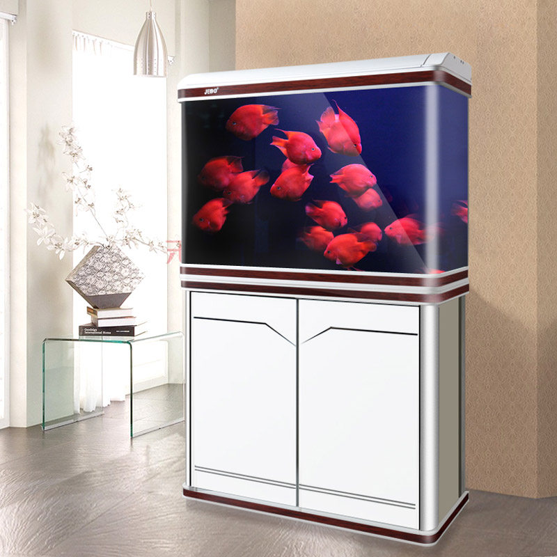 Small and medium fish tank aquarium large living room home fish tank lazy ecological water-free glass filter fish tank