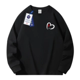 Мужской хлопковый осенний базовый приятный телу лонгслив, оверсайз, для влюбленных