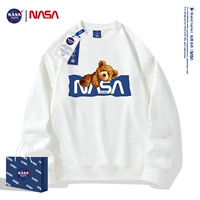 Демисезонный утепленный свитшот с круглым воротником подходит для мужчин и женщин, брендовая куртка, с медвежатами, оверсайз