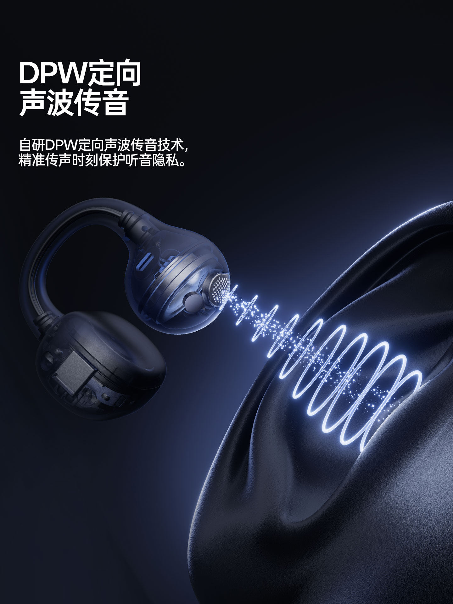 Edifier Halo Clip Clip-On Bluetooth Earphones Open-Type Non-In-Ear Sports Gaming Waterproof Call Noise Reduction