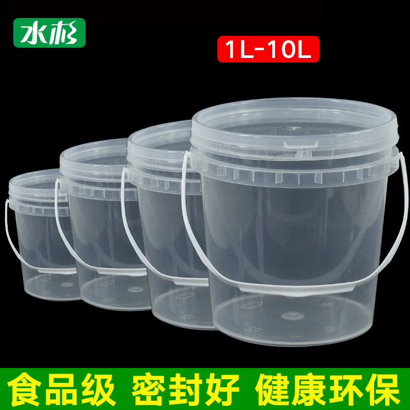 Food grade plastic takeaway packing box Crayfish jellyfish packing bucket 1KG2 3 5 10L liters kg jam bucket