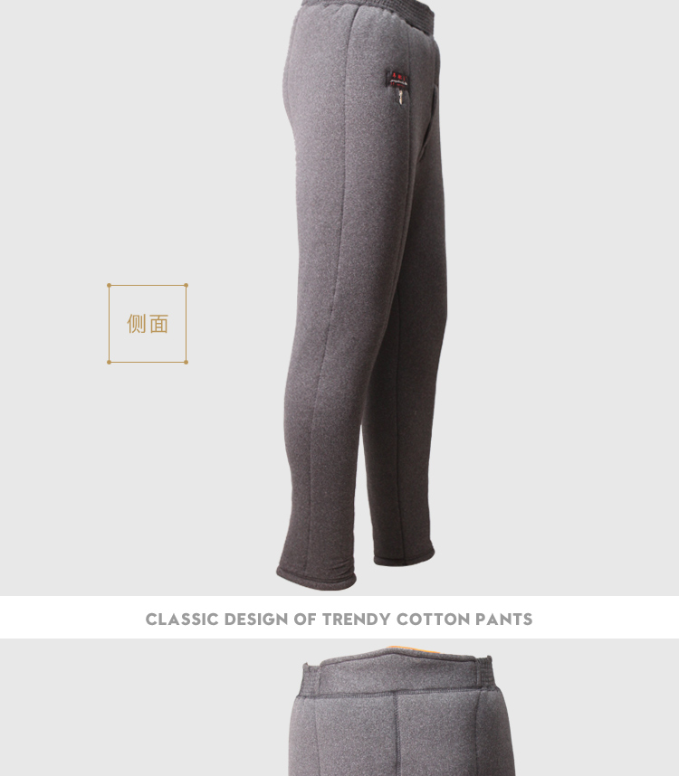 Mùa đông quần cotton dày ba lớp cộng với nhung bông lạc đà cotton cao eo ngồi xổm quần ấm mặc trung niên quần legging nữ