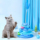 Pet funny cat stick with ball slide toy self-hi cat toy забавный кошачий артефакт, отслеживающий мяч, котенок, игрушка для взрослых кошек mini 1