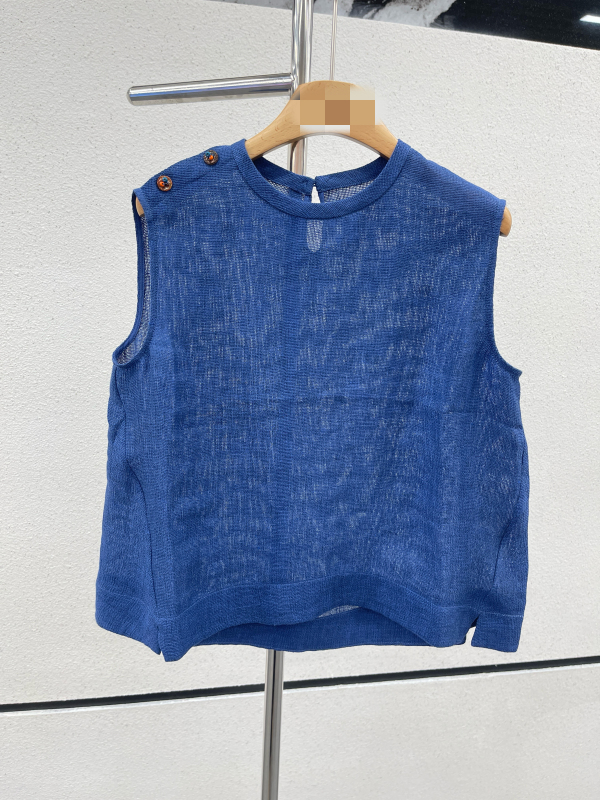 Shenzhen Nanyou 2026 Summer New Fashion Woven Round Neck Design Sleeveless Vest for Women, Loose Slimming Top Trendy Shenzhen Nanyou 2026 Summer New Fashion Woven Round Neck Design Sleeveless Vest for Women, Loose Slimming Top Trendy