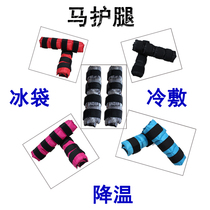 Ice pack horse leggings horse leg ice pack cooling swelling tendons fatigue sports equestrian blue horse tendon relief harness