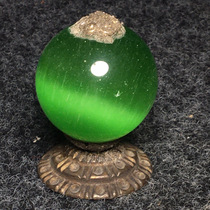 Antique cats eye hat from the Qing Dynasty collected in the countryside