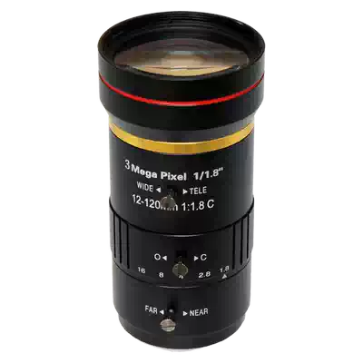 Fujian Cheng'an industrial grade 12-120mm adjustable focal length and aperture large target surface 1 1 8quot interface C