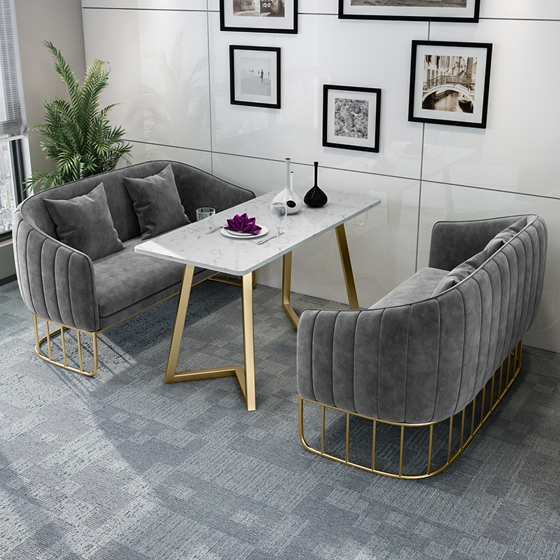 Milk Tea Shop Cassette Sofa Table and chairs Combined Double Sales Department Jane Yoonnet Red Sweets Shop Coffee West Restaurant Leisure-Taobao