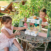 Domestic spot US Tender Leaf Toys Childrens House wooden Toys Royal afternoon tea cafe