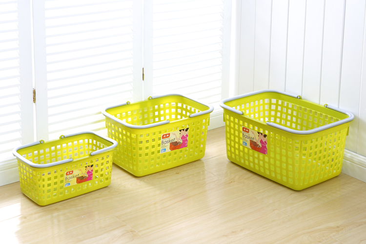 hộp nhựa tròn có nắp Siêu thị giỏ mua sắm KTV xách tay rau quả giỏ trái cây giỏ bia cửa hàng tiện lợi cửa hàng bách hóa mua sắm giỏ dày - Trang chủ hộp đựng trang điểm