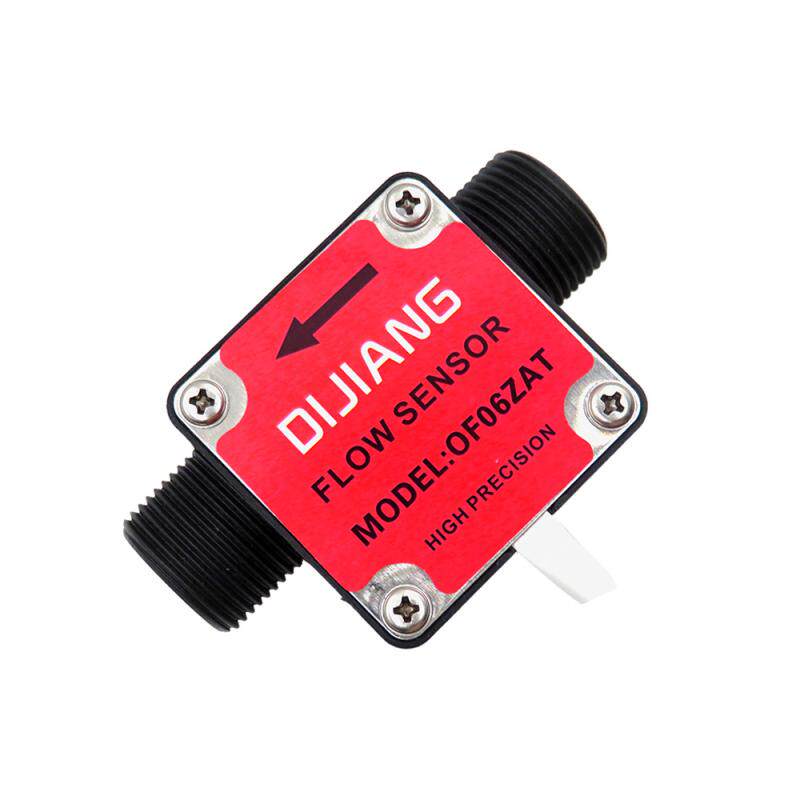 OF06ZAT Oil Flow Meter 6 Water Flow Sensor Hall Turbine Flow Meter PA66 Milk Emulsion Cooking Oil