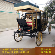 New European-style electric horse dual-purpose Royal carriage wedding photography scenic spot sightseeing tour carriage film and television props