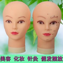 Dummy headform landing skin desktop face acupuncture points adult simulation mold beauty simulation human eyelashes silicone male 