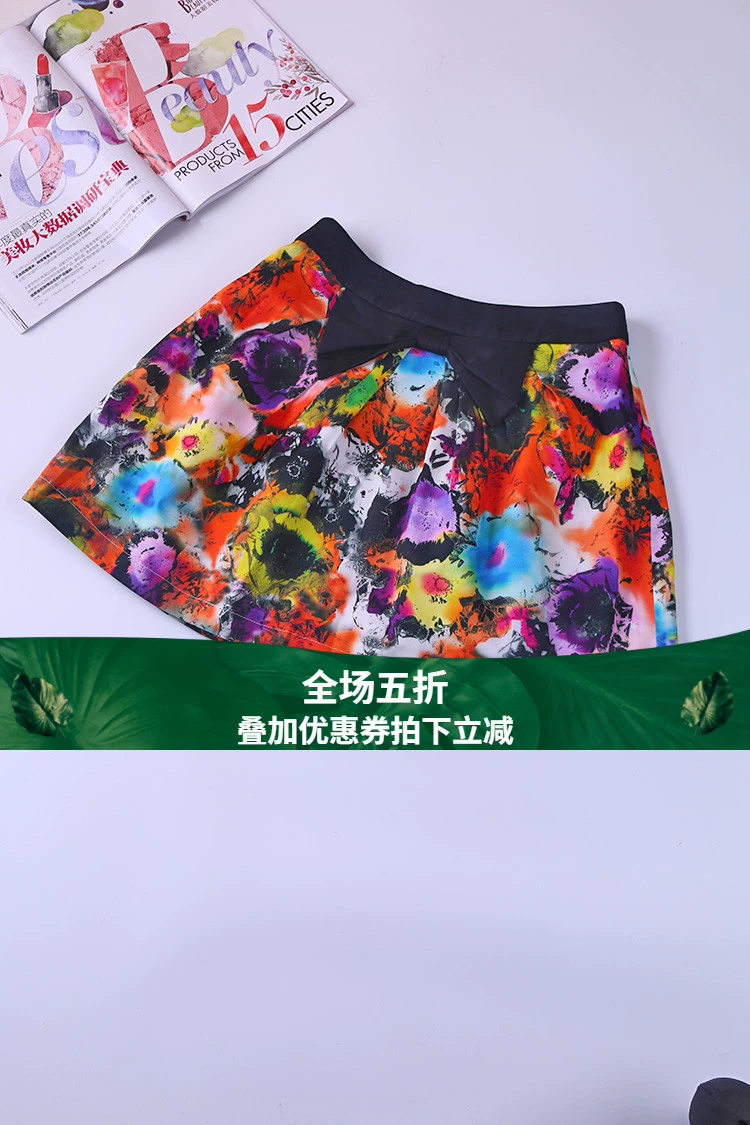 Giảm giá 50% cho toàn bộ khán giả * jun đích thực 2016 xuân hè phong cách mới chân váy chữ A nữ 81413038 - Váy