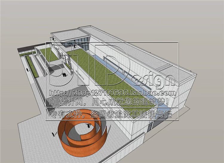 R320 建筑大师作品SU模型Sketchup设计资料柯布西耶密思路...-2