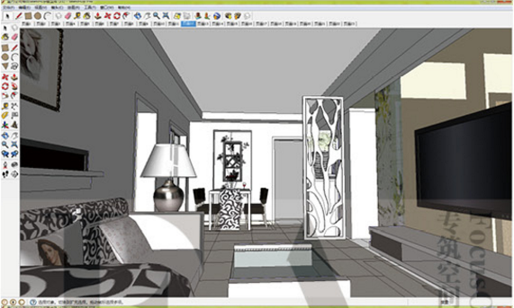 R161 150个工装家装室内空间装修方案设计草图大师SketchUp...-8