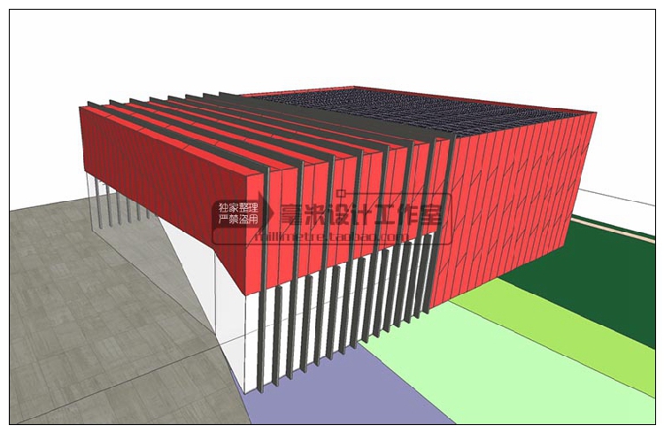 DB08237 电影院剧场SU模型 剧院音乐厅礼堂现代欧式 sketchup建...-2