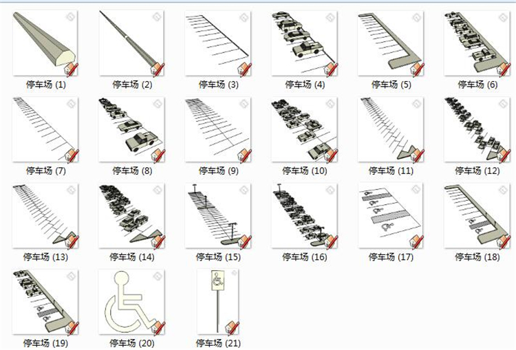 DB00573 汽车轿车货车自行车船飞机交通工具SU模型SketchUp草...-7