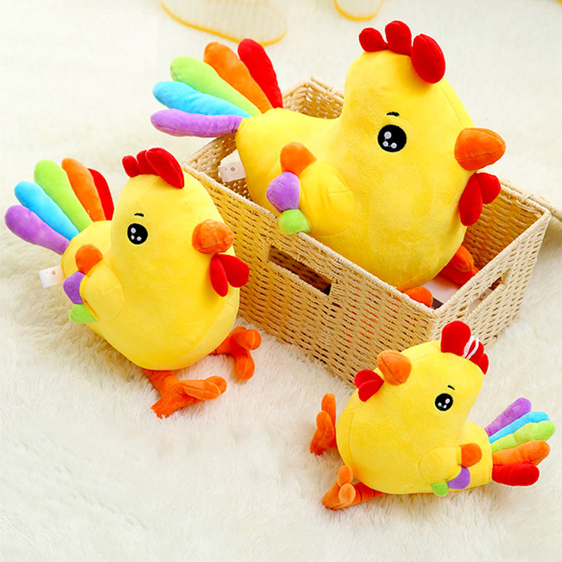 Chicken Doll Plush Toy Big Rooster Mascot Doll Children Baby Pillow Doll Birthday Gift Girls