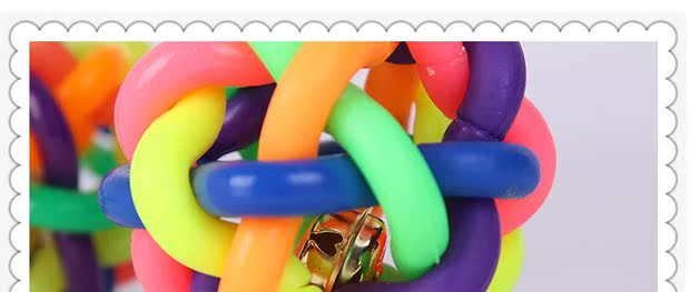Chó đồ chơi bóng cắn jinmaota Teddy Samoyed molars đồ chơi con chó con đồ chơi quần vợt molars bóng đầy màu sắc đồ chơi của mèo