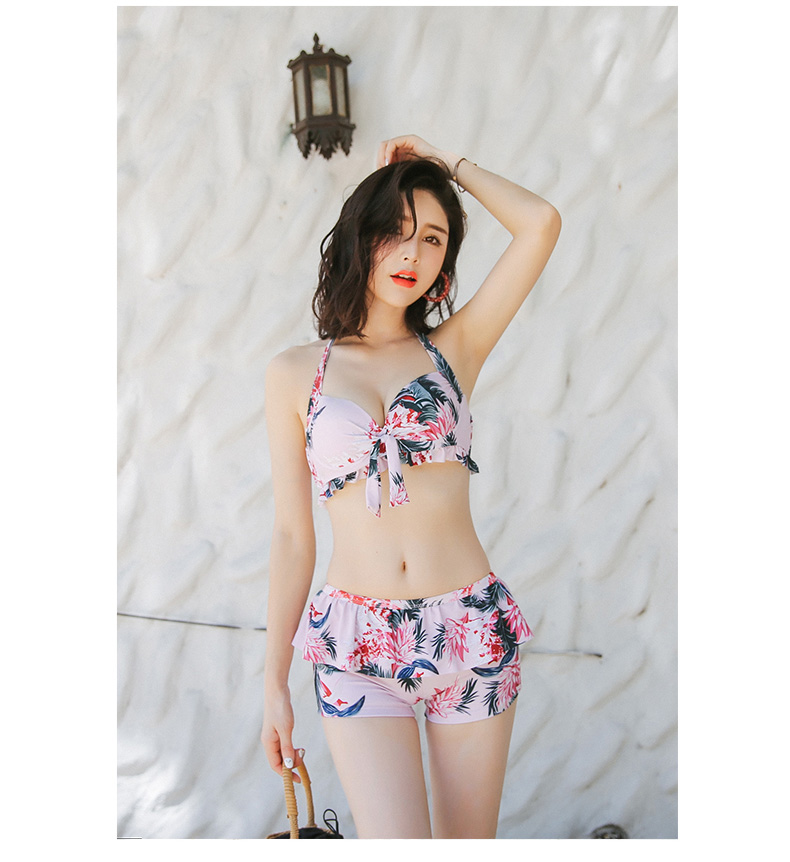 Cặp vợ chồng bikini ba mảnh ngực nhỏ tụ tập để che bụng thon thả đi biển đi biển áo tắm nam đi biển phù hợp với quần 	đồ đôi đi biển cho mẹ và bé	