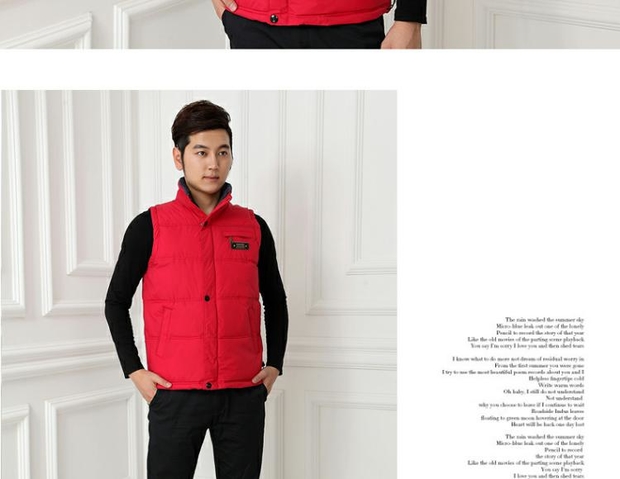 Mùa thu và mùa đông quần áo nam trung niên xuống áo vest cotton cao tuổi dày áo ấm cha mặc mùa đông cắt vai áo vest trung niên