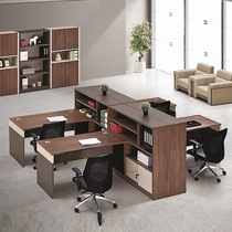Staff desk 2 4 6 manual screen office staff card position office desk and chair combination simple modern