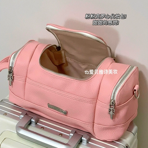 Косметичка, портативная вместительная и большая сумка для хранения для путешествий, коллекция 2023, популярно в интернете