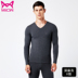 mens catman và womens ấm bộ đồ lót mùa xuân và mùa thu cặp vợ chồng bông quần nhung mùa thu thiết cotton thoải mái lớp duy nhất. 