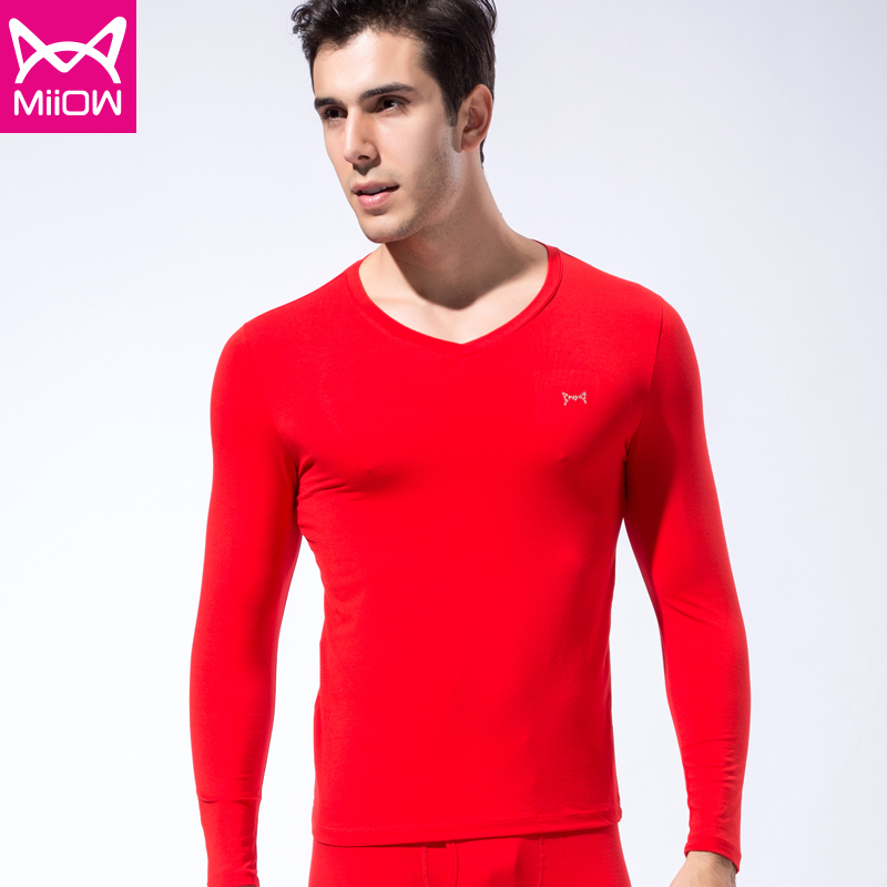 Cát người đàn ông ấm lót bông Lycra thiết cotton mỏng áo len chặt chẽ trẻ mùa thu quần mens mùa thu quần quần mùa thu.