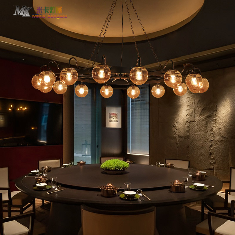 American Retro Bar, Living Room, Restaurant, Glass Chandelier, Clothing Store, Cafe, Hot Pot and Barbecue Restaurant, Industrial Style Lighting Fixtures American Retro Bar, Living Room, Restaurant, Glass Chandelier, Clothing Store, Cafe, Hot Pot and Barbecue Restaurant, Industrial Style Lighting Fixtures